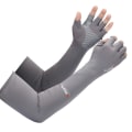 Miniatyrbilde 1 av 8: 1 Par armermer Sykling Fiske UV-beskyttelse Ishylser Wit Gray One Size