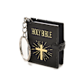 Miniatyrbillede 3 af 4: Mini Bible Keychain Engelsk HELLIG BIBEL Religiøs Christian Jesu Golden One Size