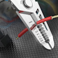 Miniatyrbillede 4 af 7: Multifunktionel Trådstripper i Rustfrit Stål 8 i 1 Kabel Elek Silver