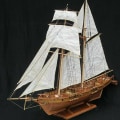 Miniatyrbild 1 av 8: 1:100 Halcon träsegelbåt modell DIY Kit Ship Assembly De A one size