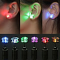 Miniatyrbillede 2 af 5: 1Pc Party Charm LED Ørering Light Up Crown Glowing Crystal Ear White One Size