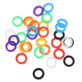Pikkukuva 1 / 5: CAP kirkkaat värit ontot silikoni-avaimen suojukset Multicolor 32pcs