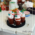 Miniatyrbillede 1 af 6: 1/12 Dukkehus Chokoladedrik Dukkehusjuledekoration A A1 one size