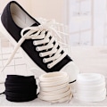 Miniatyrbilde 2 av 5: 1 par 100CM/120CM/140CM/160CM bomull tykk flat skolisse Sport White 120cm