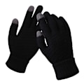 Miniatyrbild 1 av 5: Kvinnor Vinter Touch Handskar Varm Stretch Knit Vantar Full Fine Black one size