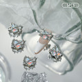 Pikkukuva 1 / 8: 5 kpl Tee-se-itse nail art Heart Of Thorns Retro Shiny Loving White one size