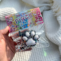 Miniatyrbillede 1 af 8: Håndlavet Flocking Kattepote Squishy Legetøj Mochi Langsom Tilbagefald Ny Black White