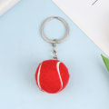 Pikkukuva 1 / 5: Tennis Ball Metal Avaimenperä Auton Avaimenperä Avaimenperä urheiluketju Red onesize
