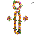 Pikkukuva 1 / 8: 4 kpl / set Hawaiian Flower leis Garland kaulakoru tee-se-itse koristelu F 7 One Size