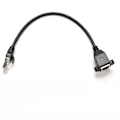Miniatyrbilde 5 av 5: 1FT RJ45 hann til hunn skrue Panelmontert Ethernet LAN-nettverk Black one size