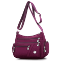 Miniatyrbillede 3 af 5: 6 farver Vandtæt nylontaske Mode Kvinder Single Shoulder Bag Red one size