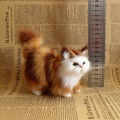 Pikkukuva 4 / 8: e Simulaatio kissan pehmolelut Pehmeät täytetty kissanpentu Malli Cat Real A4 one size