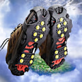 Pikkukuva 6 / 8: 10-nastainen Snow Ice Claw -kiipeily liukumista estävät piikit -kahvat Crampon C black M