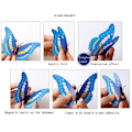 Miniatyrbild 6 av 8: 12st/ set 3D svart Pteris Butterfly Väggdekal Butterflies Ma Black onesize