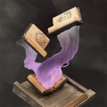 Miniatyrbillede 5 af 5: Tomes Of Magics Dice Tower Magics Terningbakke Ornamenter Have S Purple B