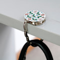 Miniatyrbillede 4 af 5: Sammenfoldelig taske håndtaske krog pung tote blomst form metal taske tabel Rose red 1pcs