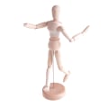 Pikkukuva 5 / 5: Puinen Mannekiini Nukke Sketch Model Art Unisex -malli True color 11.4CM