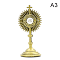Pikkukuva 8 / 8: Katolinen kristillinen ehtoollisen patsas, kultainen Jeesus Hominum Salvator A2