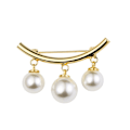 Pikkukuva 1 / 5: Fashion Pearl kiinteä hihna Charm hakaneula rintaneula villapaita Cardi Gold One Size