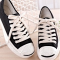 Miniatyrbilde 3 av 5: 1 par 100CM/120CM/140CM/160CM bomull tykk flat skolisse Sport White 120cm