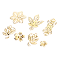Miniatyrbilde 4 av 5: 50 stk Vintage metallblad filigran blomsterskive Charms DIY Craft Gold A