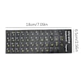 Miniatyrbillede 8 af 8: Ukraine Sprog Ukrainsk Keyboard Sticker Holdbart alfabet B White onesize