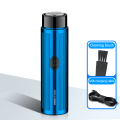 Miniatyrbillede 1 af 5: Mini USB elektrisk barbermaskine Barbermaskine Bærbar Rotary ter Head Beard S Blue One Size
