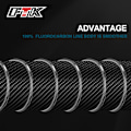 Miniatyrbillede 5 af 8: 100M fluorcarbon belægning fiskeline 4.136LB-34.32LB Carbon F 7.0# one size