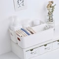 Miniatyrbillede 2 af 8: Enkel skrivebords mobiltelefon etui opbevaringsboks kosmetik diverse White