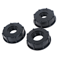 Miniatyrbillede 6 af 8: 1/2" 3/4" 1" gevind IBC Tank Adapter Postevandsstik Udskift Black A (1/2 inch)