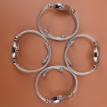 Miniatyrbillede 3 af 8: 1 stk sølv armbåndsure kvinder mode armbånd quartz ur s C one size