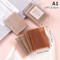 Pikkukuva 1 / 8: 10 kpl hiustarraklipsit otsatukka Kiinteät saumattomat Magic Paste -tolpat A1 onesize