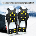 Pikkukuva 2 / 8: 10-nastainen Snow Ice Claw -kiipeily liukumista estävät piikit -kahvat Crampon C black M