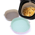 Miniatyrbillede 2 af 5: 18cm Air Fryer Silikone Pot Air Fryer Kurv Liner Non-Stick Ov Gray onesize
