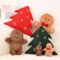 Miniatyrbilde 3 av 8: Julepynt Leker e Gingerbread Man Plysjleketøy Doll Pi brown 15cm