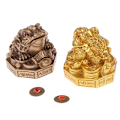 Miniatyrbillede 7 af 8: ren kobber tudse fundet cikade frø tudse statuer dyr Messing han Gold one size