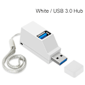 Pikkukuva 1 / 5: Langaton USB 3.0 HUB Adapter Extender Mini Splitter Box 3 porttia White USB 3.0