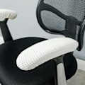Pikkukuva 1 / 8: Toimistotietokonetuoli Käsinojat Slipcovers Suojat Pehmusteet Flexib White one size