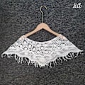 Miniatyrbillede 1 af 8: Kvinder strik udhulet sjal wrap bryllup brude aftenkjole L A6 One Size