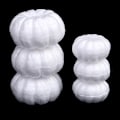 Miniatyrbillede 7 af 8: Skum Græskar Hvid Blank Halloween Jul Simulering Græskar 13cm