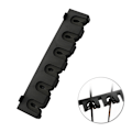 Miniatyrbilde 3 av 8: Fiskestangholdere 6-stangs stativ Vertikal stangholder Veggfeste black one size