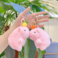 Miniatyrbild 7 av 8: Söta Kapibara Plysch Nyckelring Kawaii Docka Nyckelring Ryggsäck A4