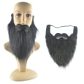 Miniatyrbilde 4 av 5: DIY Fancy Dress Skjegg Lange Fluff Beards Cosplay Kostyme rekvisitter Gray one  size