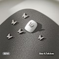 Pikkukuva 8 / 8: 10 kpl DIY Nail Art Decoration 3D hopea perhonen kiiltävä rhinest C 10Pcs