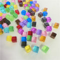 Pikkukuva 5 / 8: 50 kpl / set 8mm kirkas kuutio värikäs kristalli neliökulmainen Transpa Yellow 50pcs