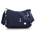 Miniatyrbillede 1 af 5: 6 farver Vandtæt nylontaske Mode Kvinder Single Shoulder Bag Blue one size