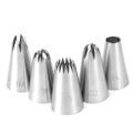 Miniatyrbilde 5 av 5: 5 STK Rustfritt stål Ising Piping Konditordyser Cupcake Crea Silver one size