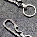 Miniatyrbillede 4 af 5: Titanium Spænder Udendørs Værktøj Titanium Legering nøglering Tiranium Silver 80cm
