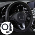 Miniatyrbillede 4 af 5: Universal Auto Car Rat Cover Læder Åndbar Anti Black One Size