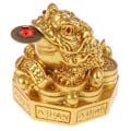 Miniatyrbillede 1 af 8: ren kobber tudse fundet cikade frø tudse statuer dyr Messing han Gold one size